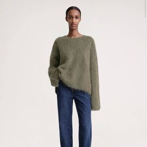 NWT Toteme Boxy Alpaca Knit in Marsh | XS/S